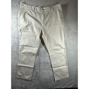 Vineyard Vines Slim Fit Breaker Pants Men's 42x32 Ivory Stone Chino Casual